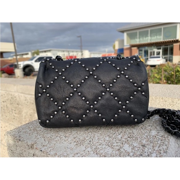 🔥SALE🔥Chanel mini rectangle classic flap studded Dallas black bag - Picture 4 of 16